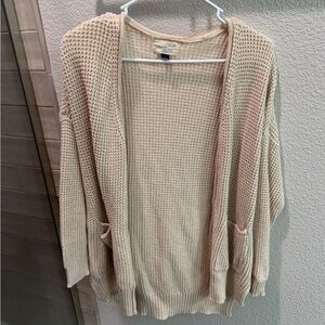 Universal Thread Women's Beige Knit Cardigan
